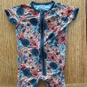Floral bamboo short style pajamas little one shop.